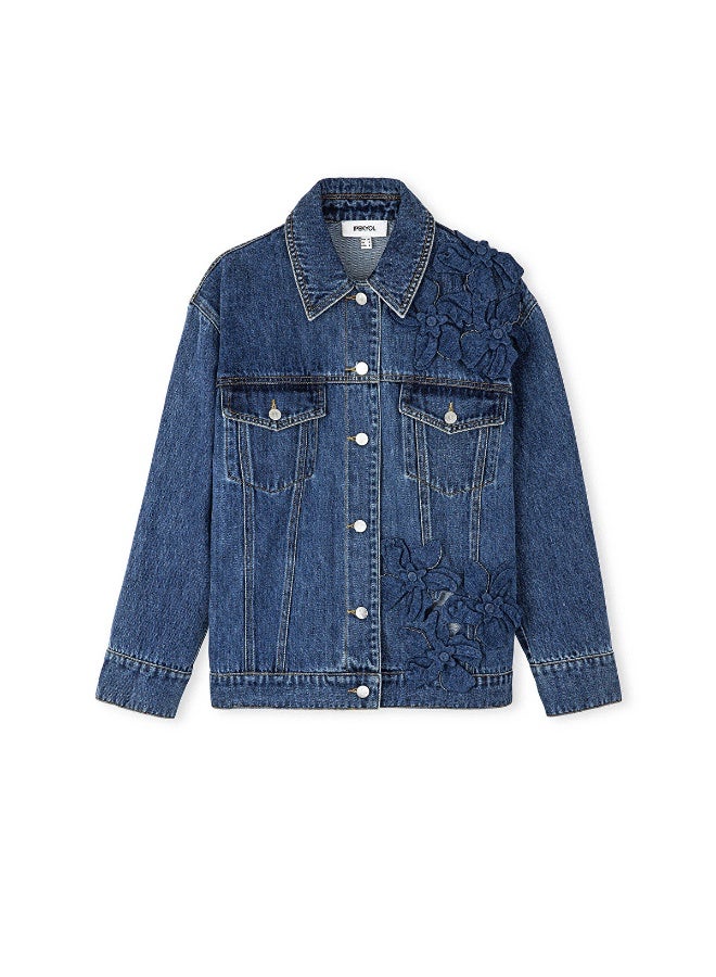 Ipekyol Appliqued Denim Coat  - Image 1