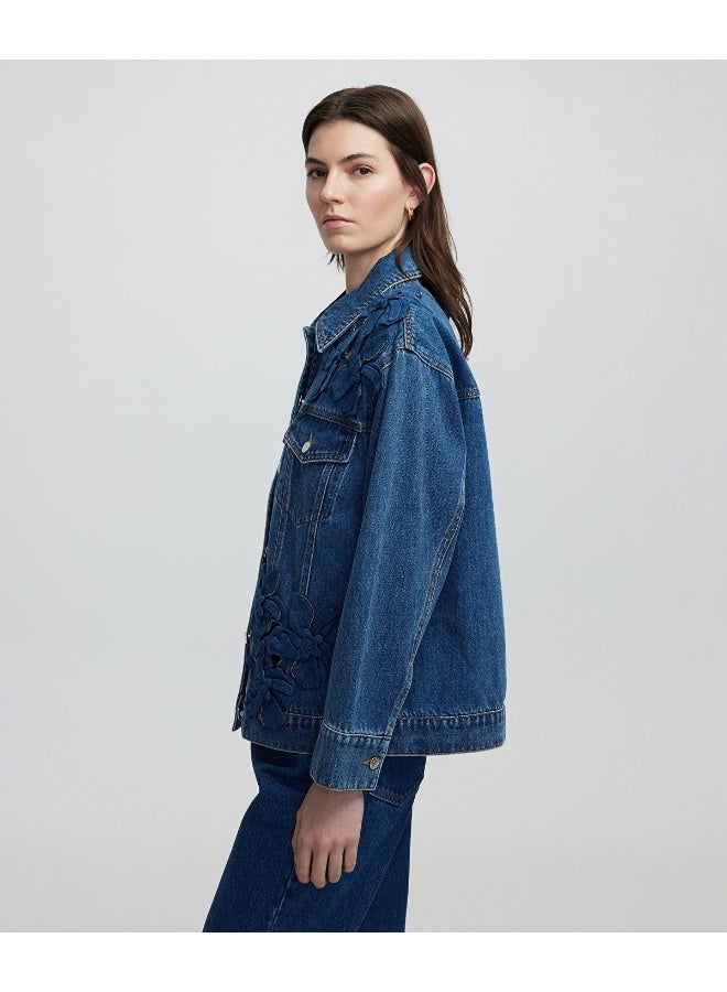 Ipekyol Appliqued Denim Coat  - Image 5