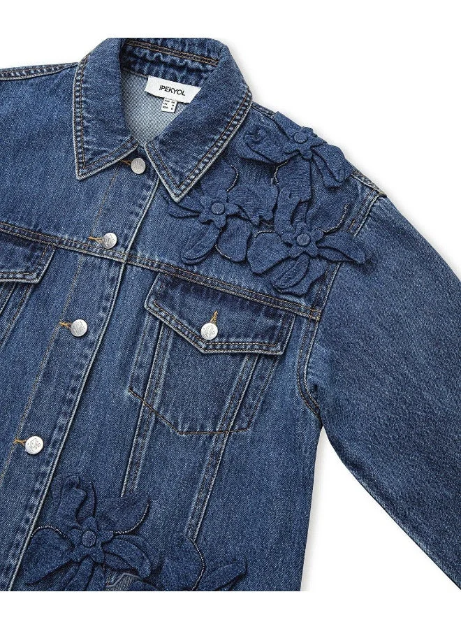 إبيكيول Appliqued Denim Coat