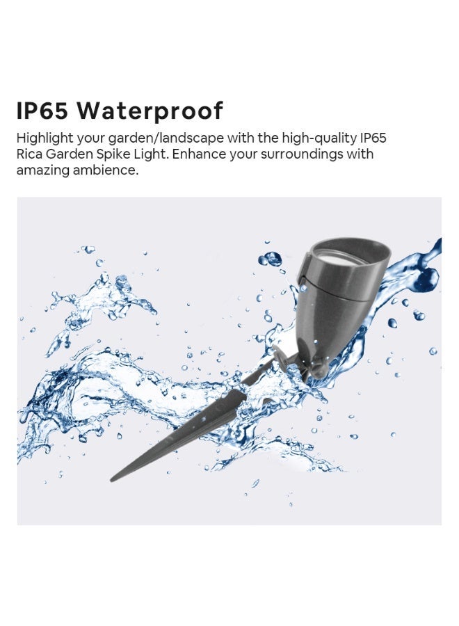 نشيط مصباح حديقة مصباح حديقة سبايك من RICA Energetic 14W فائق السطوع للاستخدام في الهواء الطلق بإضاءة LED مقاومة للماء IP65 - Image 3