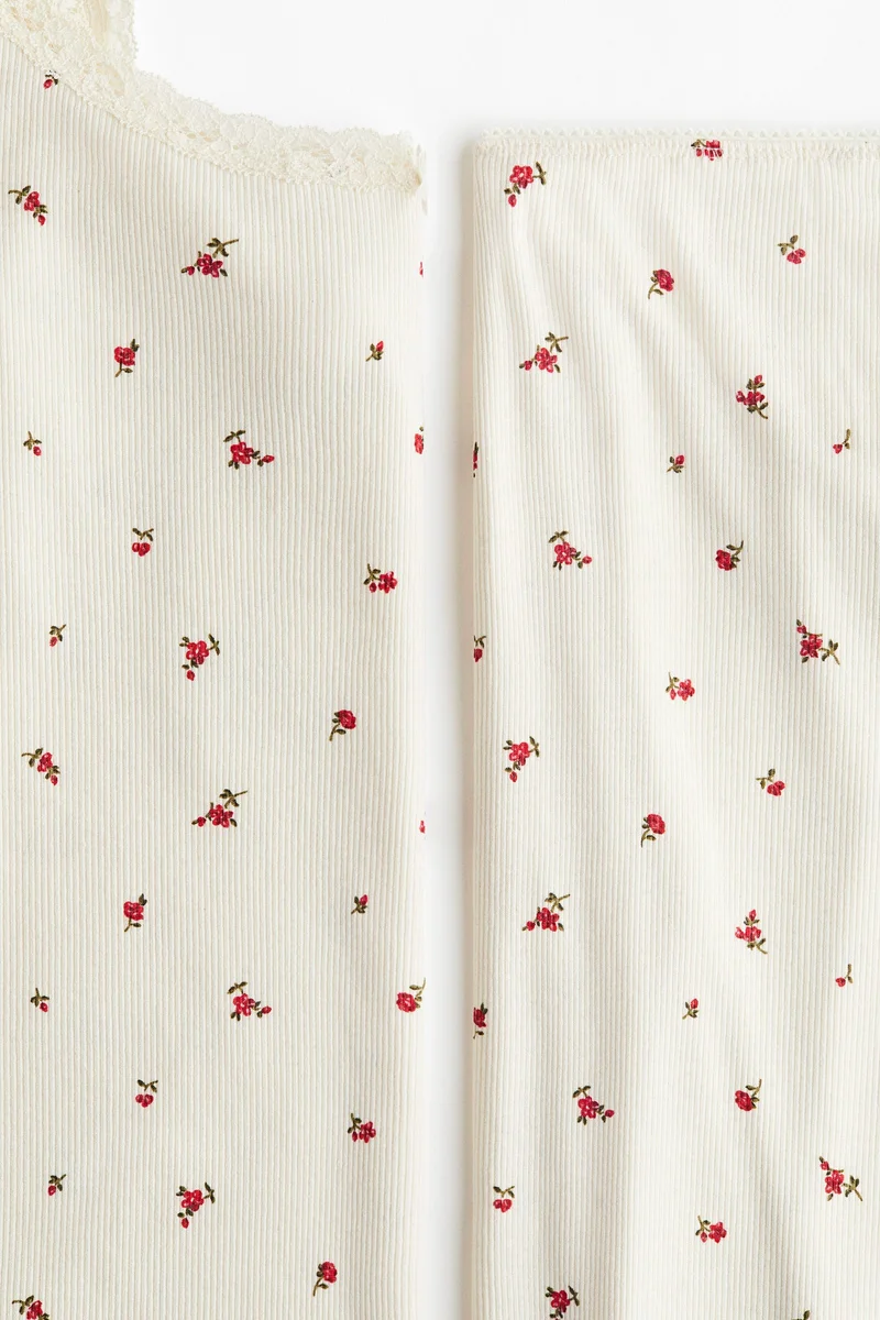 H&M MAMA Ribbed pyjamas