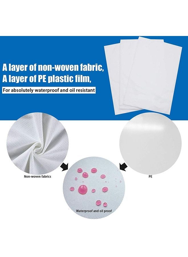 NIBEMINENT 50-Piece Disposable Coverlet Set Combination White 100x200cm - Image 3