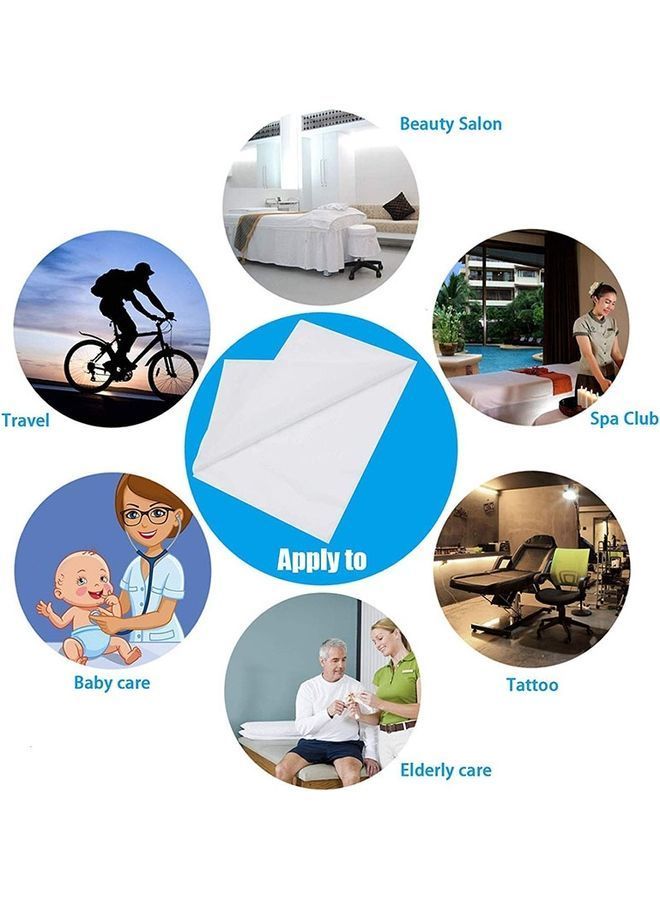 NIBEMINENT 50-Piece Disposable Coverlet Set Combination White 100x200cm - Image 4