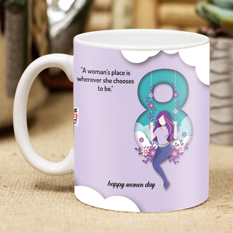 ME  YOU ME YOU Womens Day Gift for Wife Grandmother Sister Every Womens Lovely Surprise Gift for Womens Day Cozy Meaningful Surprise with Printed Ceramic Coffee Mug 325ML Pack 1 - Image 1