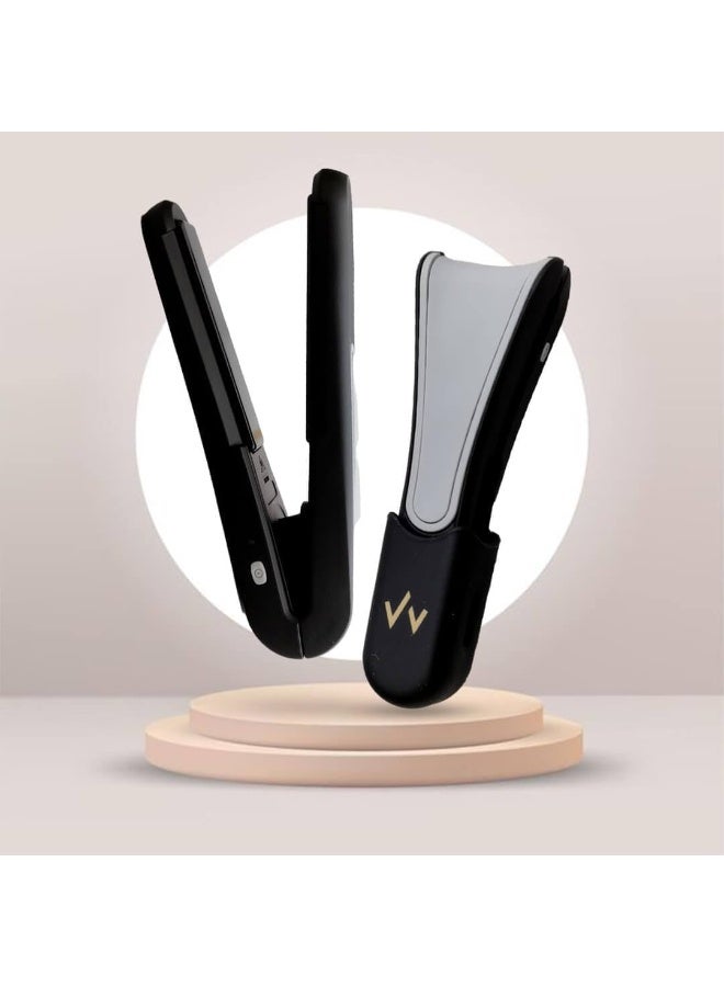 7MD Portable Mini Hair Iron, Cordless Hair Straightener, Fast Heating, Type-C Rechargeable, Travel Hair Styler, Small Lightweight Compact, Quick Hair Styling, Easy Touch-Ups Anywhere - Image 5