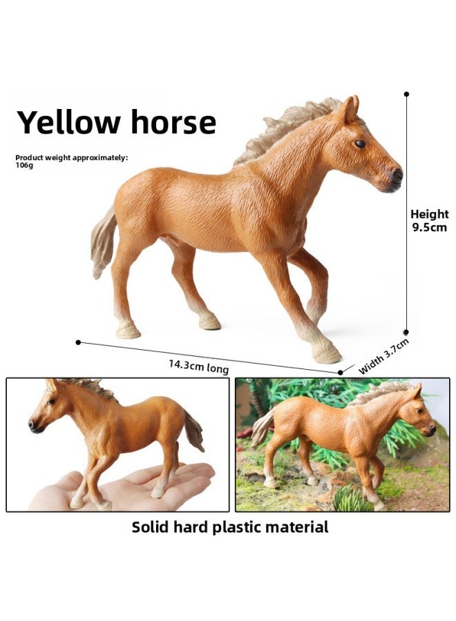 Cross-border Children's Cognitive Simulation Farm Horse House Park Animal Model Scene Play House Toy Props Hand-held