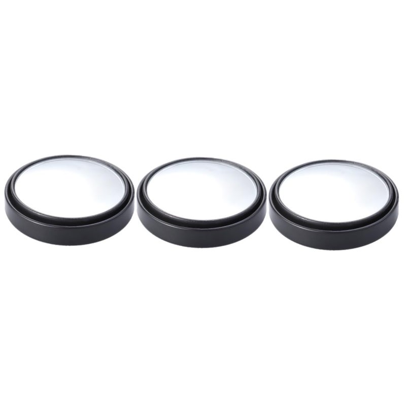 Auto Rotating Wide Angle Convex Rearview Mirror for Cars and SUVs 3 Pack Black - Image 2
