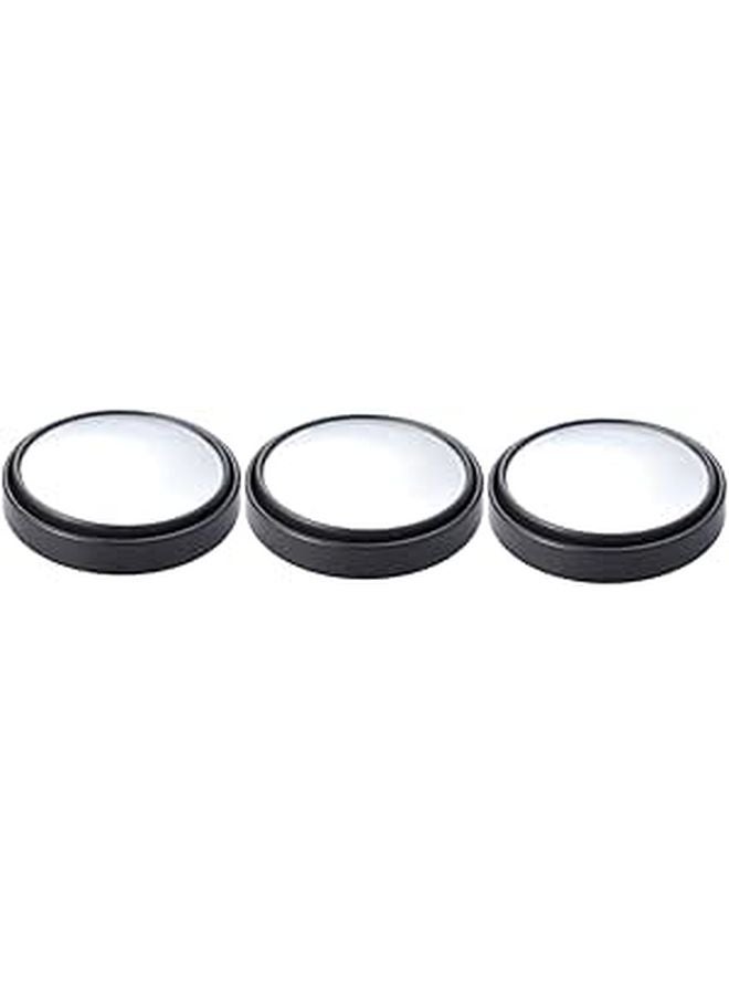 Auto Rotating Wide Angle Convex Rearview Mirror for Cars and SUVs 3 Pack Black - Image 1