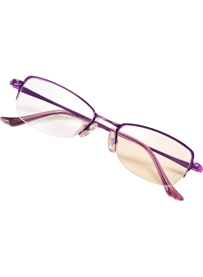 Sunset Red Reading Glasses For Women, High-Definition Anti-Blue Light, Youthful Style, Elegant And Fashionable, For Middle-Aged And Elderly, Presbyopic Glasses E6009C 300 Degrees - Image 1
