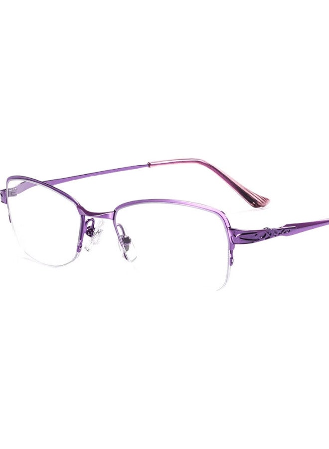 Sunset Red Reading Glasses For Women, High-Definition Anti-Blue Light, Youthful Style, Elegant And Fashionable, For Middle-Aged And Elderly, Presbyopic Glasses E6009C 300 Degrees - Image 2