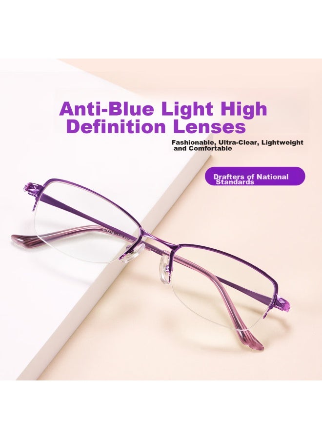 Sunset Red Reading Gl For Women, High-definition Anti-blue Light, Youthful Style, Elegant And Fashionable, For Middle-aged And Elderly, Presbyopic Gl E6009c 300 Degrees - Image 5