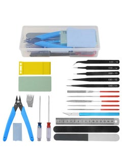 WMYCONGCONG 25 PCS Gundam Model Tool Kit Modeler Basic Tools for Model Building Beginner Hobby Model Assemble Building