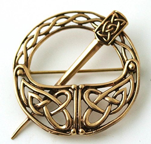 LynnAround Bronze Tara Filigree Celtic Knot Brooch and Pins Norse Nordic Irish Vintage Thailand Made Jewelry Brooch V2 - Image 3
