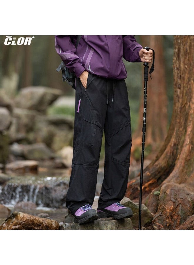 Clor American-style Trendy Casual Pants, Autumn And Winter Outdoor Hiking Trousers, Mountain Climbing Cargo Pants For Men, Cl86 Amber Black XL - Image 3