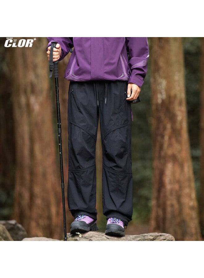 Clor American-style Trendy Casual Pants, Autumn And Winter Outdoor Hiking Trousers, Mountain Climbing Cargo Pants For Men, Cl86 Amber Black XL - Image 4