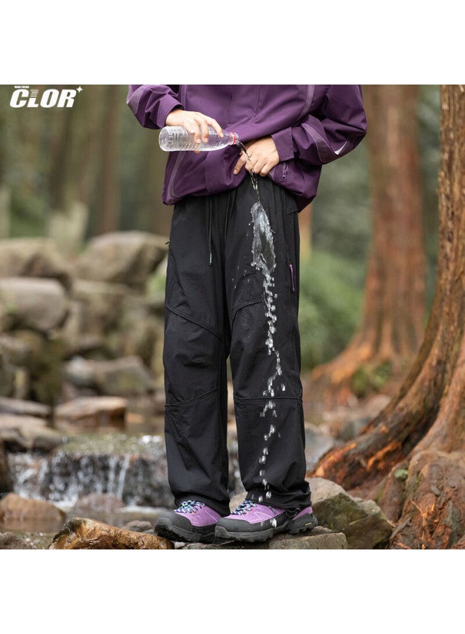 Clor American-style Trendy Casual Pants, Autumn And Winter Outdoor Hiking Trousers, Mountain Climbing Cargo Pants For Men, Cl86 Amber Black XL - Image 2