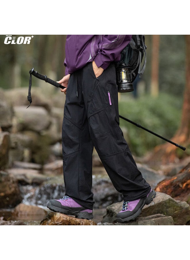 Clor American-style Trendy Casual Pants, Autumn And Winter Outdoor Hiking Trousers, Mountain Climbing Cargo Pants For Men, Cl86 Amber Black XL - Image 1