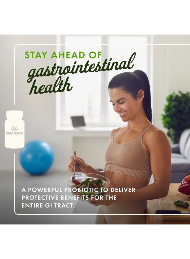 SWANSON L. Reuteri Probiotic Plus with L. Rhamnosus L. Acidophilus & FOS Prebiotic Digestive Support 7 Billion CFU 30 Veggie Capsules - Image 2