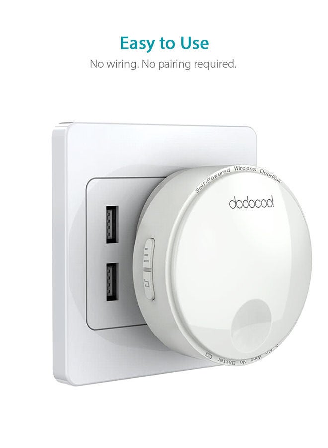 Self-Powered Wireless Doorbell Kit White 7.87x4.41x2.95inch - Image 3