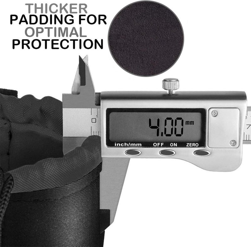 Selens Protective Neoprene Lens Pouch for DSLR Camera Lens Compatible with Sony, Olympus, Panasonic - Thick Padded Medium Camera Lens Case Bag - Image 3
