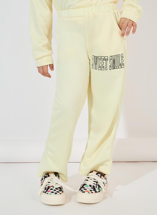 Styli Slogan Print Dropped Shoulder Hooded & Jogger Set  - Image 5