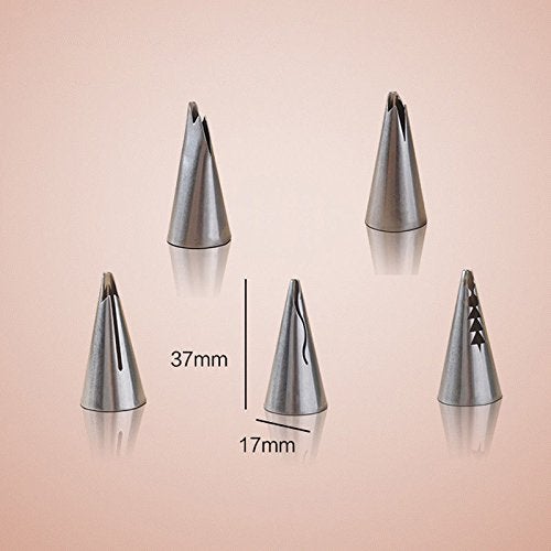 Imported 5pcs Russian Tulip Icing Piping Nozzles Cake Decoration Tips Cooking  - Image 5