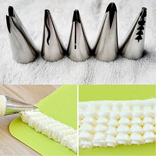 Imported 5pcs Russian Tulip Icing Piping Nozzles Cake Decoration Tips Cooking  - Image 2
