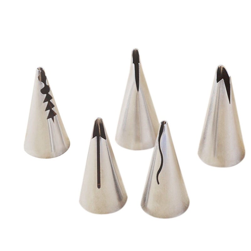 Imported 5pcs Russian Tulip Icing Piping Nozzles Cake Decoration Tips Cooking  - Image 1