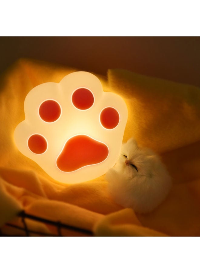 NIBEMINENT Cat Paw Style Magnetic Wall Lamp Decorative LED Night Light Pink/White - Image 2