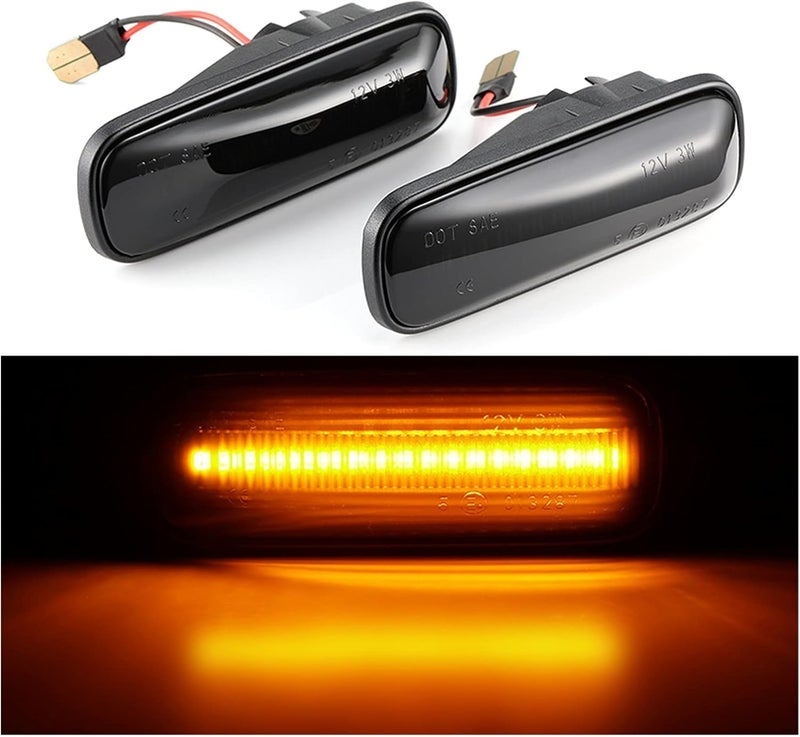 QASULER Dynamic Side Marker Turn Signal Lights for Civic - Image 5