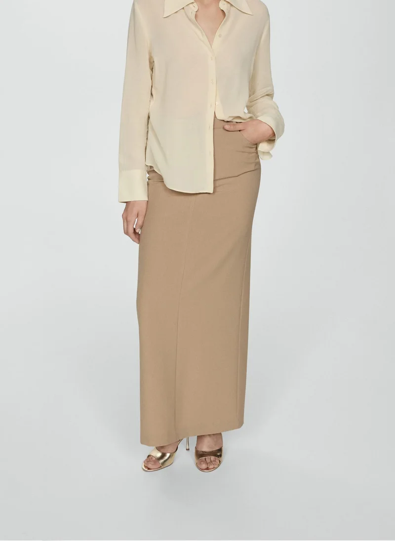 مانجو Long Pencil Skirt