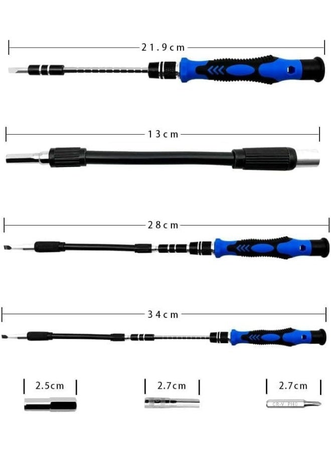 58 in 1 Precision Screwdriver Set - Professional Magnetic Repair Tool Kit with 54 Screwdriver Bits and Shockproof Storage Box, Perfect for Repairing Smartphones, Laptops, Watches, Glasses, Cameras - Image 2