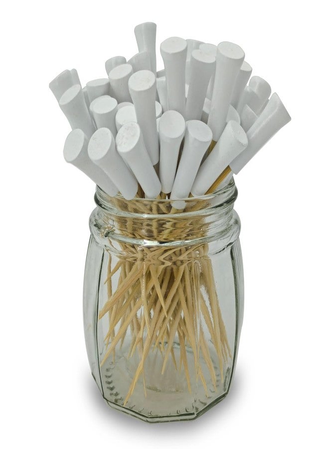 TUICARE 100 Pieces 4.6 Inch Golf Tee Toothpicks for Appetizers Decorative Golf Themed Tee Skewers Disposable Bamboo Sandwich Fruit Cocktail Picks for Catered Events Buffet Party Supplies White - Image 1