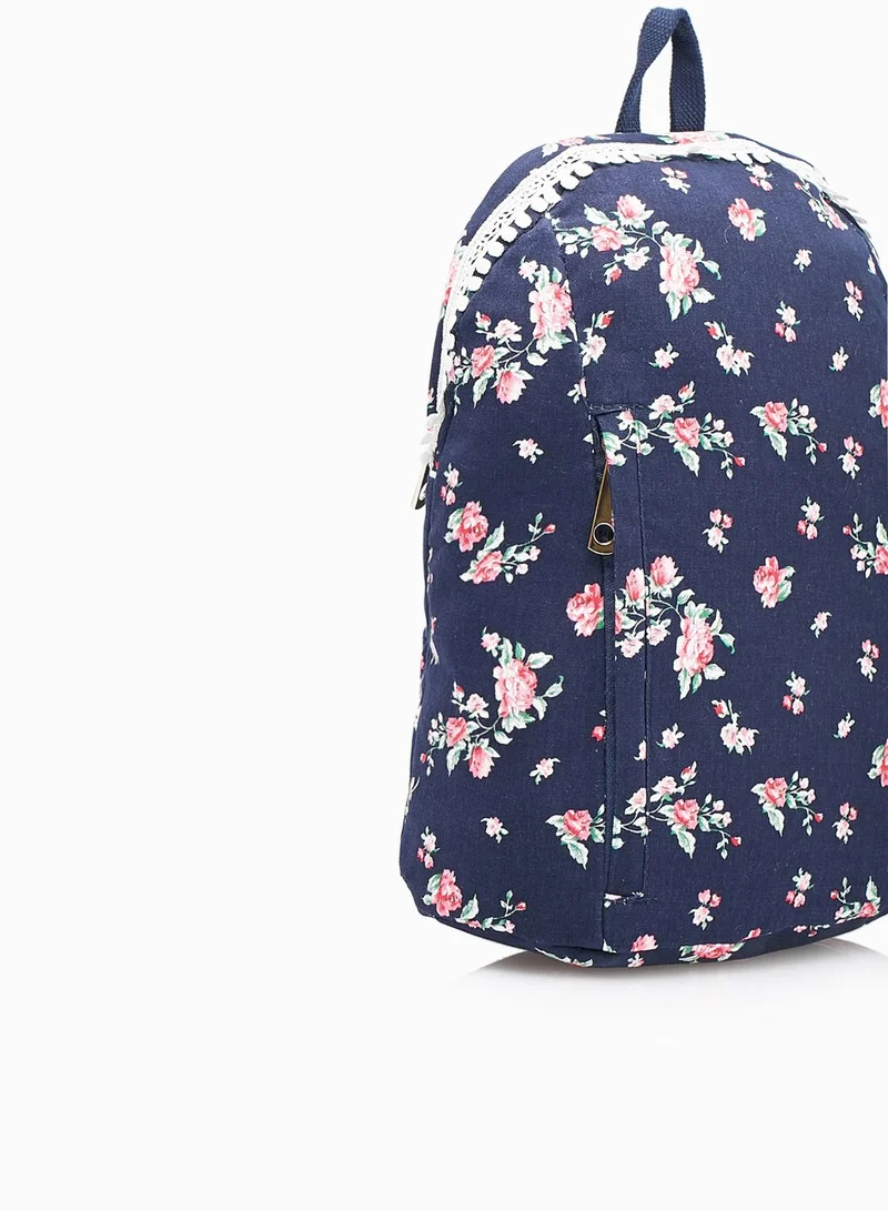 Ginger Floral Print Backpack