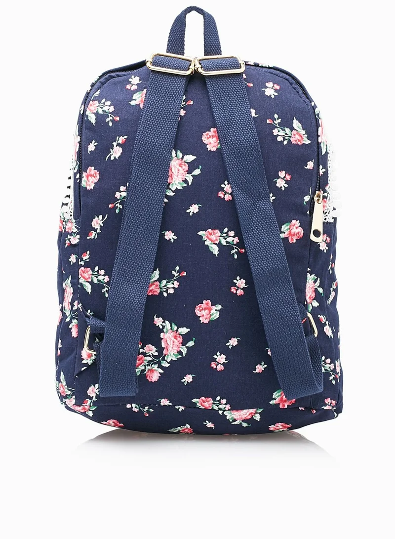Ginger Floral Print Backpack