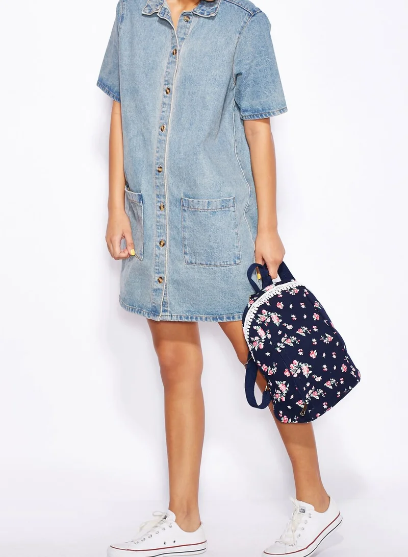 Ginger Floral Print Backpack