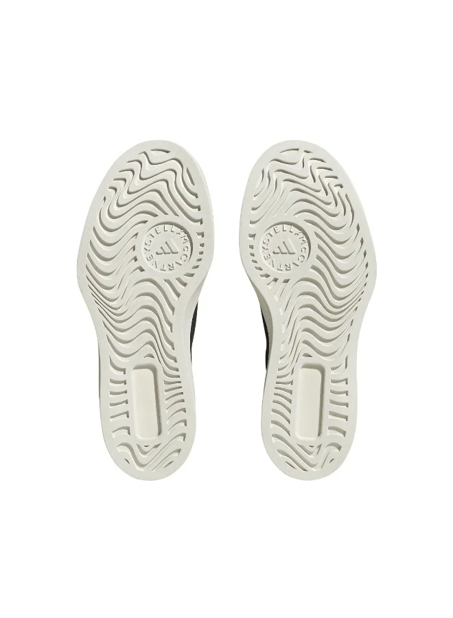 adidas أحذية تدريب قطنية سوداء ASMC Court للجنسين مقاس 3.5