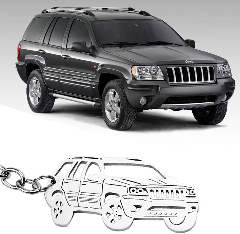 AMFRNE Special for Jeep Grand Cherokee Stainless Steel Keychain, Gift Idea and Collection for Grand Cherokee fans lovers, Grand Cherokee Accessories - Image 5