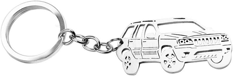 AMFRNE Special for Jeep Grand Cherokee Stainless Steel Keychain, Gift Idea and Collection for Grand Cherokee fans lovers, Grand Cherokee Accessories - Image 4