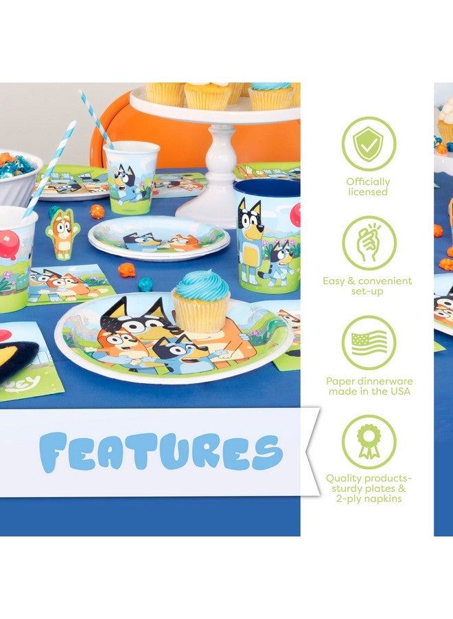 Unique Bluey Birthday Decorations and Party Supplies | Serves 16 Guests | Bluey Party Decorations | Banner, Tablecloth, Balloons, Plates and Napkins, Sticker | Officially Licensed  - Image 5
