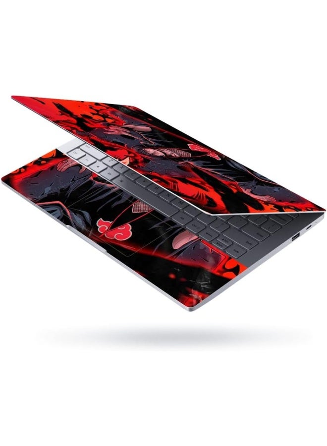 Emoda Home Trove Finearts Full Body Laptop Skin Upto 15.6 inch Sticker Compatible for Dell/HP/Lenovo/Acer/Sony All Laptop Size Upto 14 to 15.6 Inch - Itachi Kingdom - Image 2