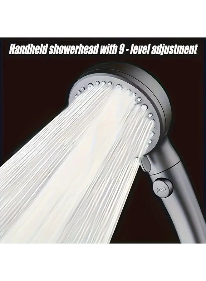 Black 9 Spray Round Bathtub Shower System Wall Mount Easy Install Luxury Bathroom Accessory 24 Family - Image 4