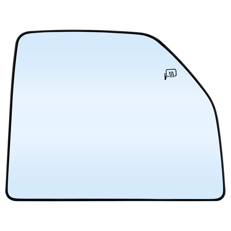Ford F150 F250 F350 F450 F550 Super Duty Truck Right Side Heated Upper Mirror Glass Replacement Side View Heated Convex Mirror with Rear Holder FL3Z17K707G