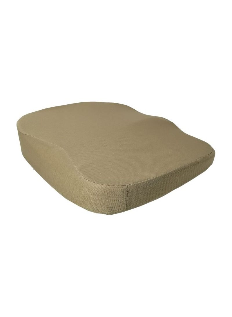 3 اكس ار وسادة مقعد عالية الجودة ، وسادة مقعد مبطنة من إسفنج الذاكرة لكرسي السيارة والمكتب المنزلي ، قطعة واحدة بيج - Image 2