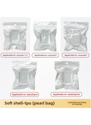 Tpu Transparent Earphone Set Material For Apple Bluetooth Headset Pro2 Generation Airpods Protective Cover-Color:TPU Soft Shell + Pearlescent Bag-Applicable Model:Airpods (1/2 - No Ear Hooks) Second - pzsku/ZF5959B39CD42B80235CFZ/45/1745030669/3b90803e-2cf5-4d81-90d2-da0c86fa730c