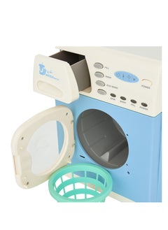 CASDON Blue Electronic Washer: Toy Washer With Spinning Drum, Lights, Sounds, And Accessories. For Children Aged 3+  - Image 5