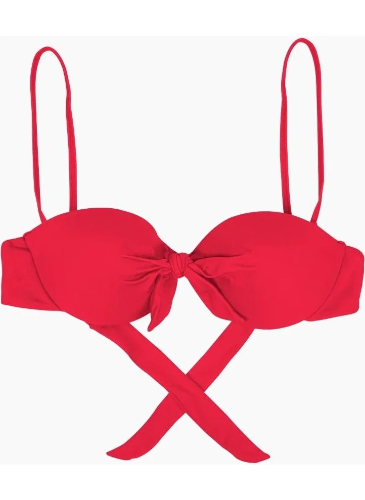 Ayyıldız 63546 Red Strapless Bikini Top