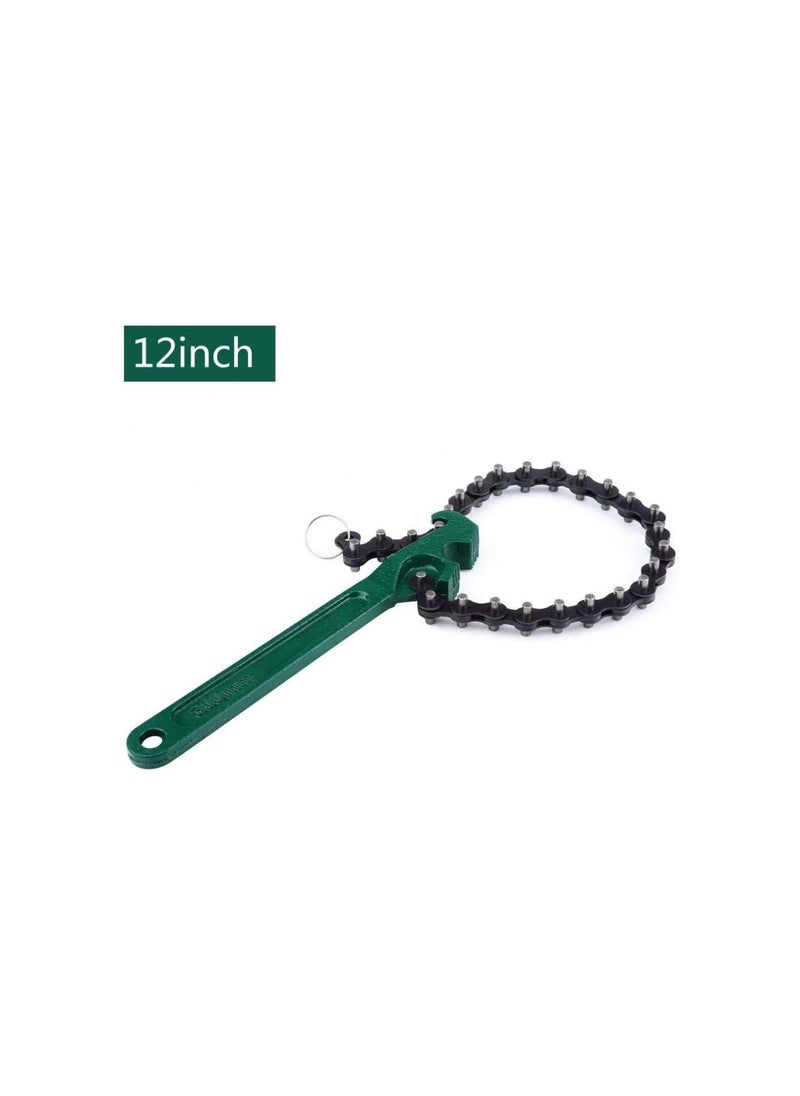 Generic - Car Chain Type Oil Fuel Filter Wrench Spanner Removal Tool(12 inch) - Image 1