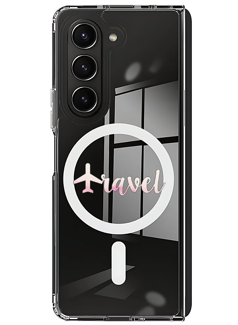 Theodor Magnetic Case for Samsung Galaxy Z Fold 5 Compatible with MagSafe Wireless Charging, Shockproof Phone Bumper Cover Travel - Image 1