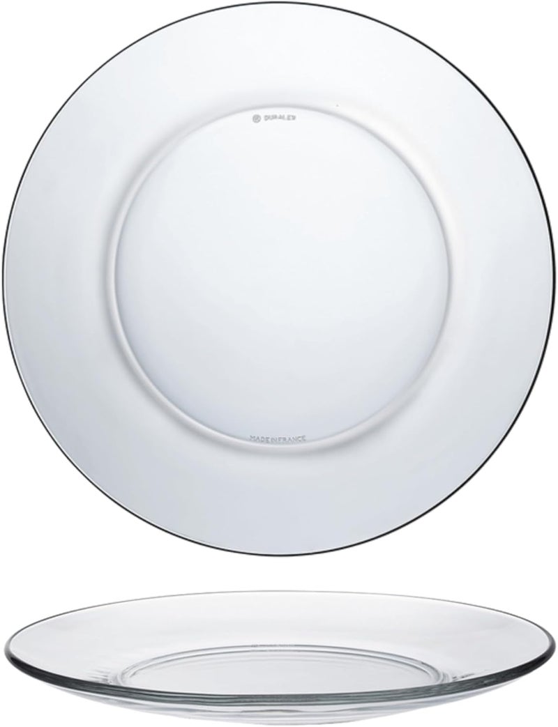 Duralex  Lys Clear Dinner Plate 235 cm 9 14 in Set Of 6 - Image 1